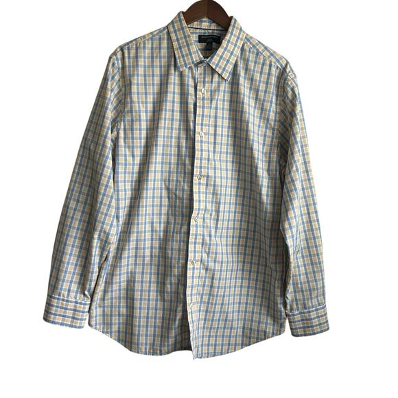 Banana Republic Mens Shirt‎ XL Plaid Button Tailored Fit Preppy Classic Office - Picture 1 of 7